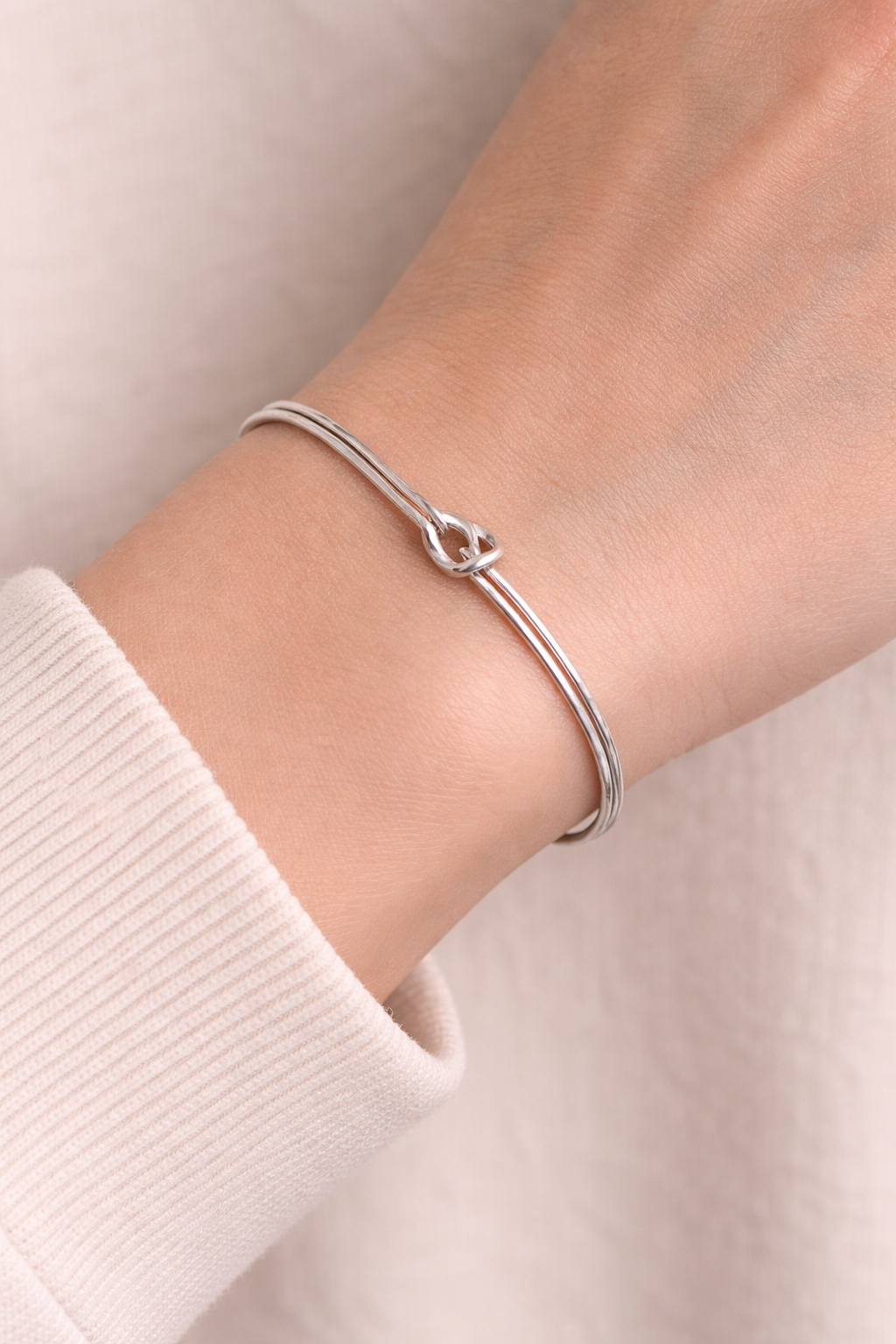 Silver Anchor Chain Bracelet For Women