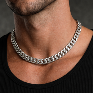 Silver Thick Chain Neclace for Men