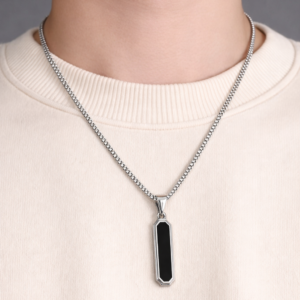 Silver Pendant Chain Neclace for Men